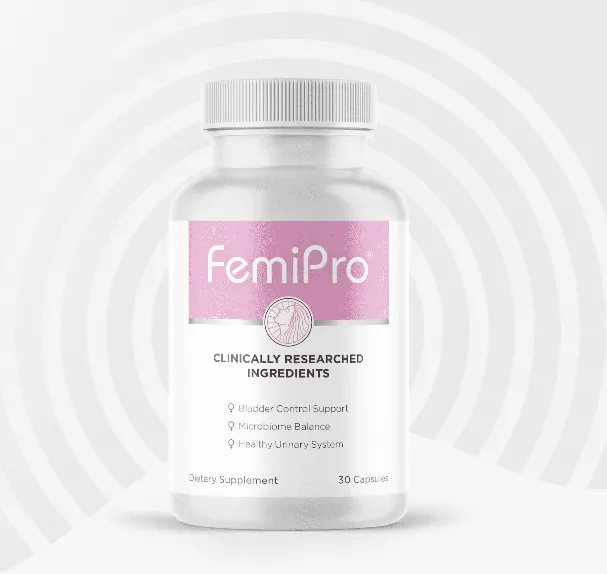 FemiPro bladder and urinary health support supplement bottle